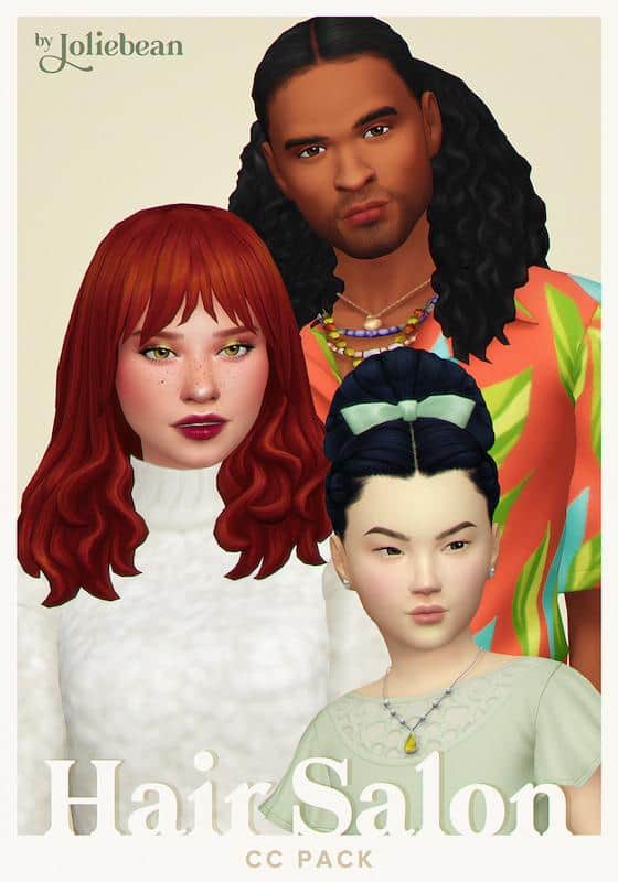 Hair Salon Sims 4 CC Set