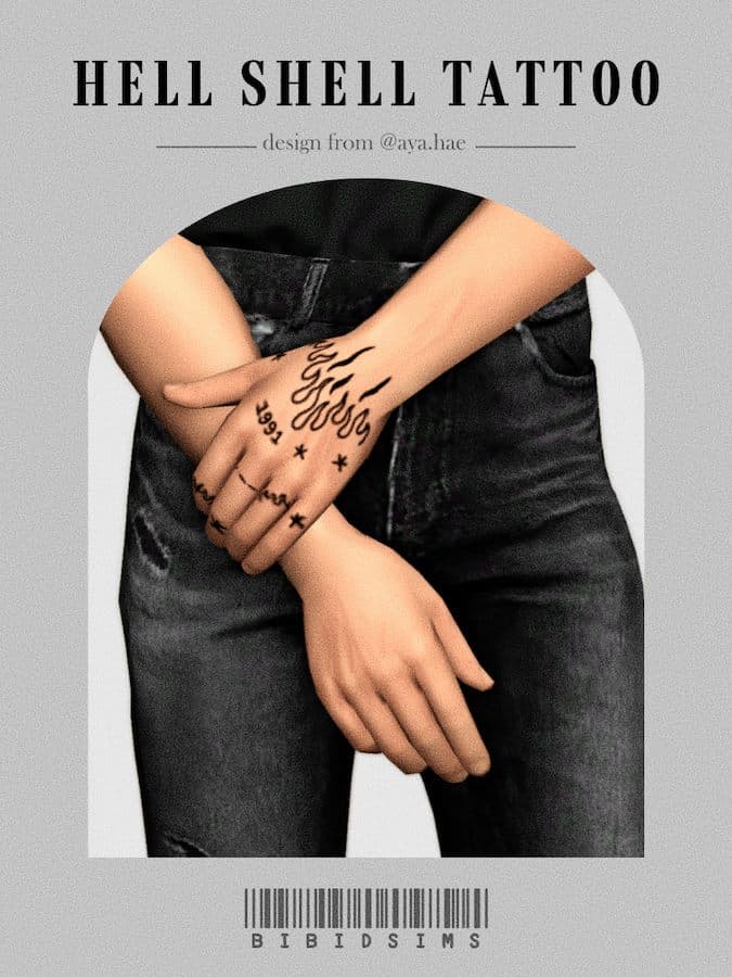 Sims 4 Male Hand Tattoos