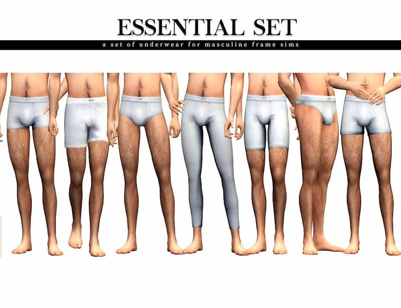 Sims 4 Male Underwear CC Essentials