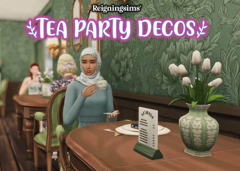 Tea Party Deco Sims