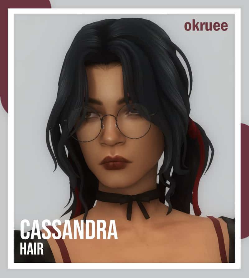 Cassandra Hair for Sims 4