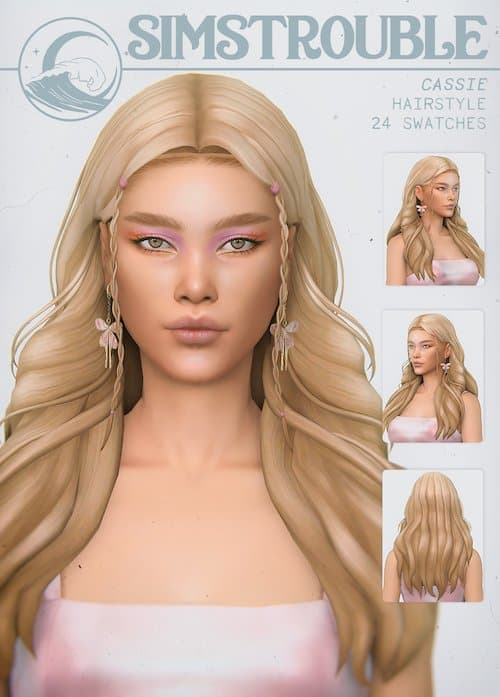 Euphoria Cassie Sims 4 Hair Mod