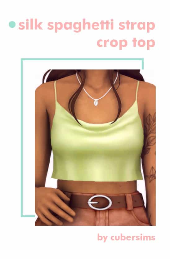 Silk Sims 4 CC Crop Top