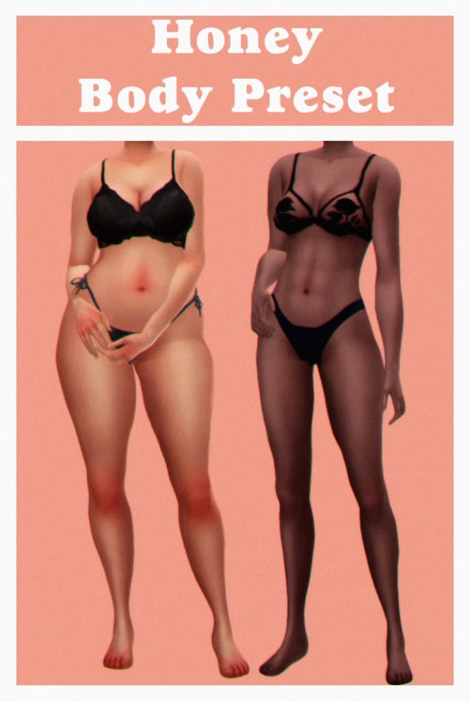 Honey Body Preset for Sims 4