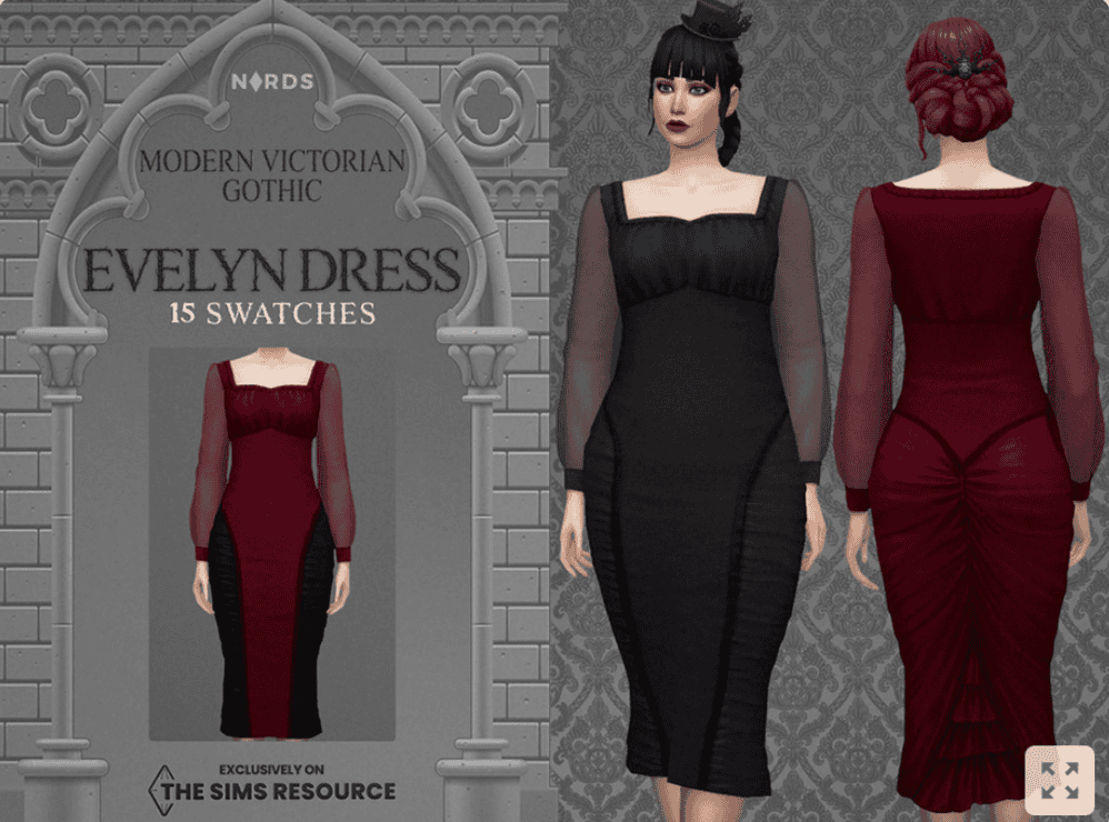 Goth Sims Modern Victorian Gothic Collection
