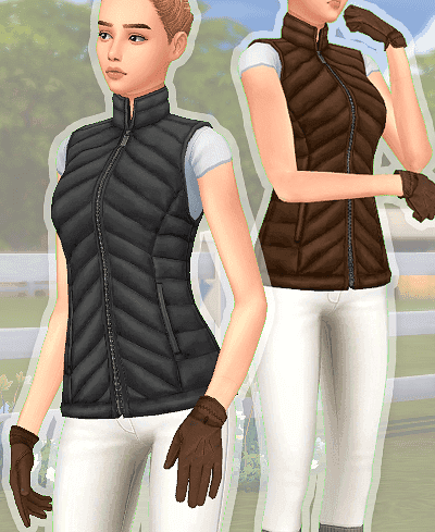Sims 4 Horse CC Vest Recolor