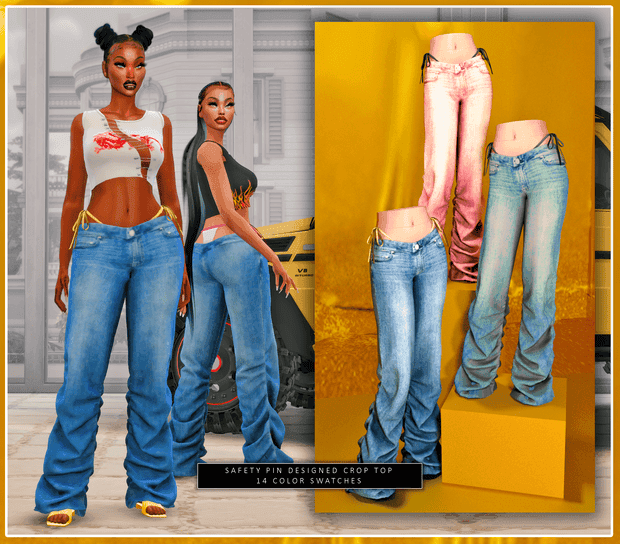 Oversized Denim Pants