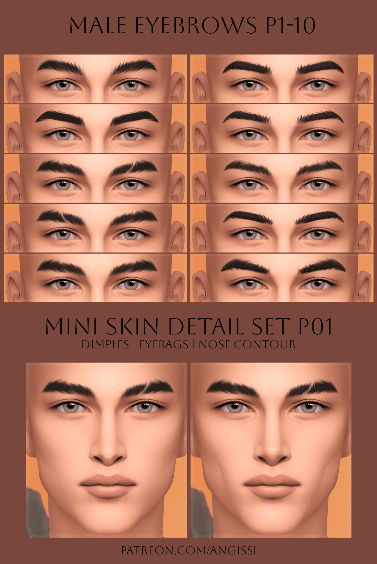 Male Eyebrows P01-10