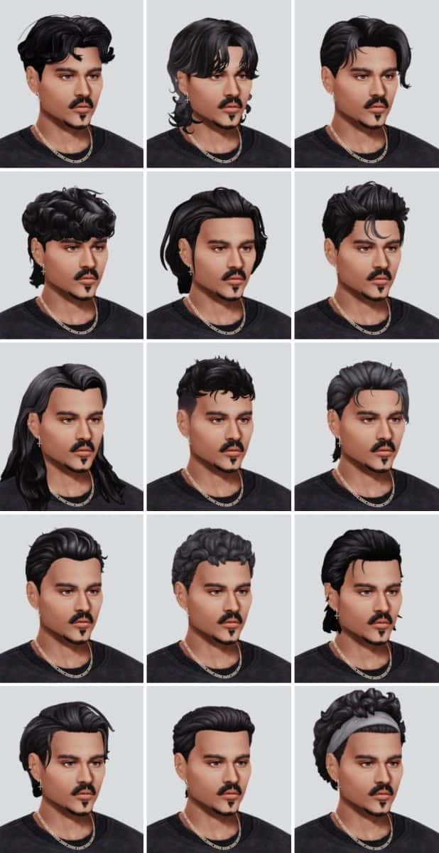 TS4 – Male Hair LookBook 2