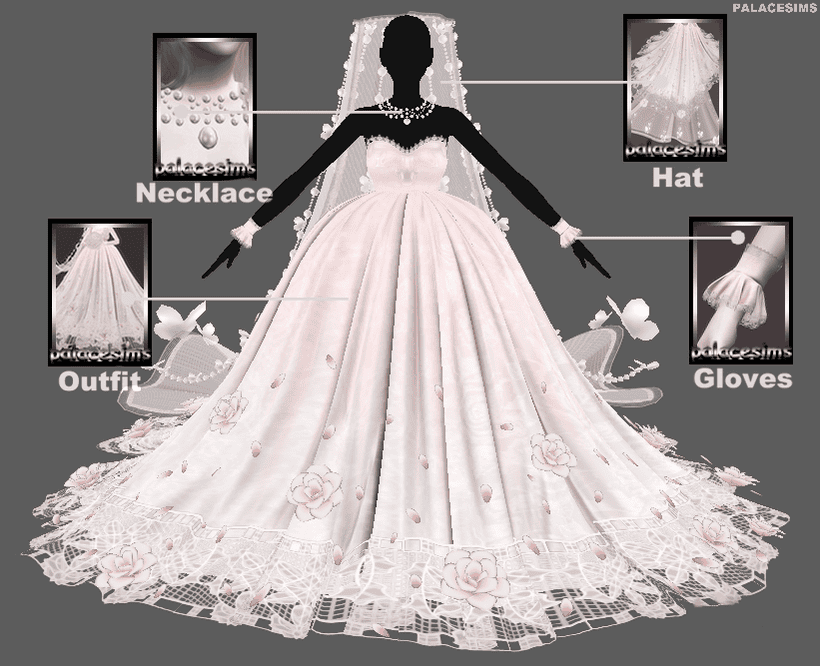 PalaceSims Wedding Dress