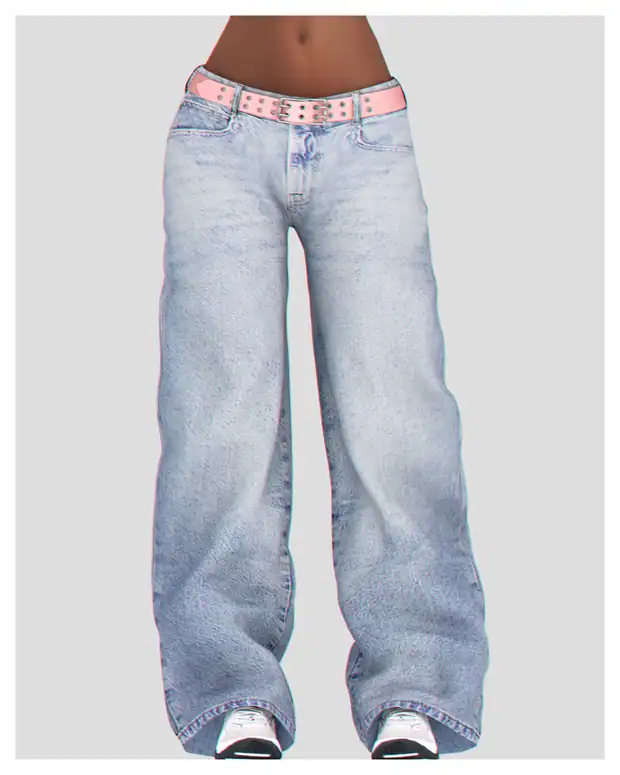 Low Waist Loose Baggy Denim Pants