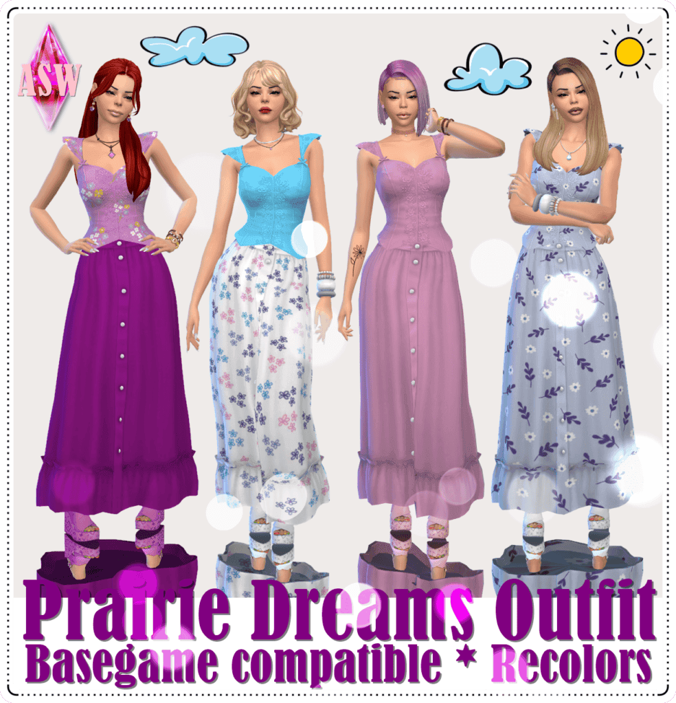 Prairie Dreams Outfit * Recolors