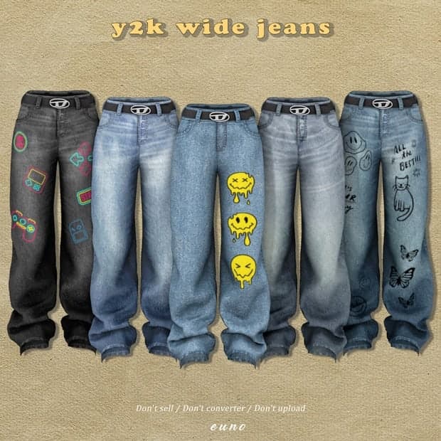 Y2k Wide Jeans