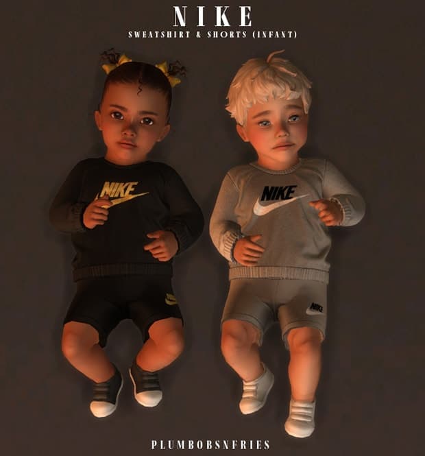 Nike Sweatshirt and Shorts
