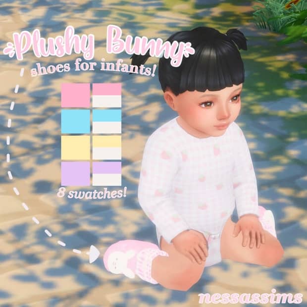 Plushy Bunny Shoes for Infants