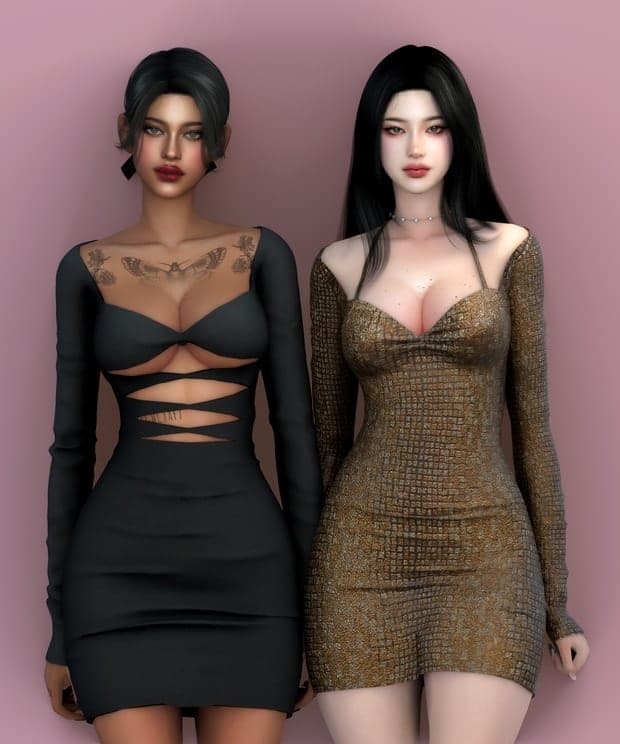 Simple Cutting Dress