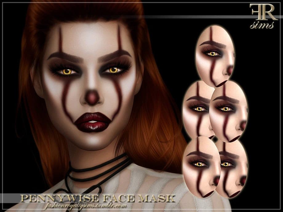 Pennywise Face Mask