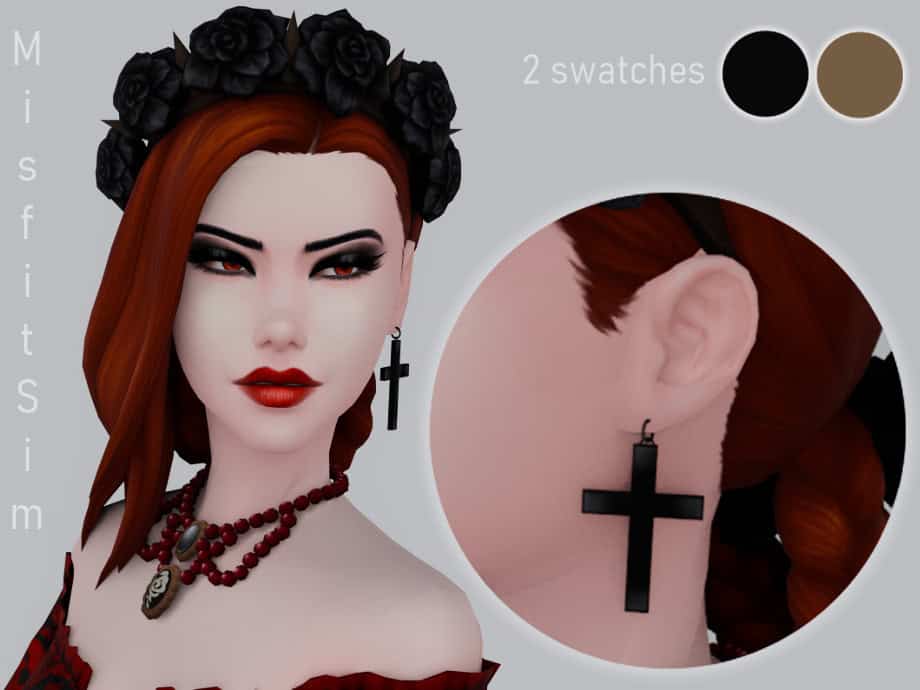 Cross Earrings version 1