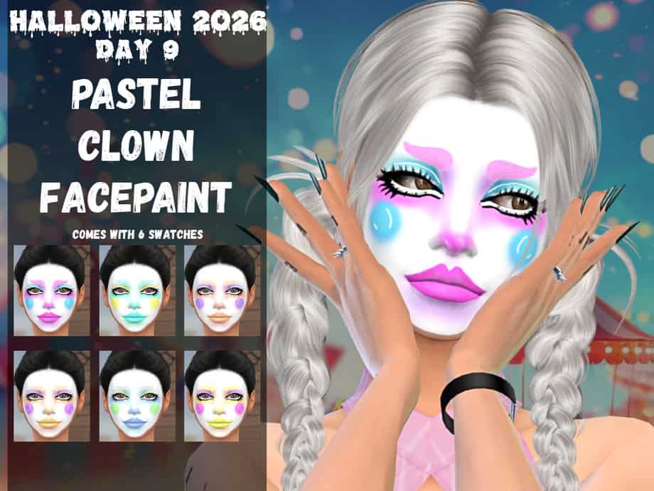Pastel Clown Facepaint