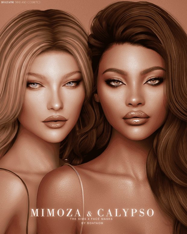 Mimoza and Calypso Face Masks and Skin Overlays