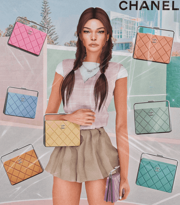 Metal Framed Clutch