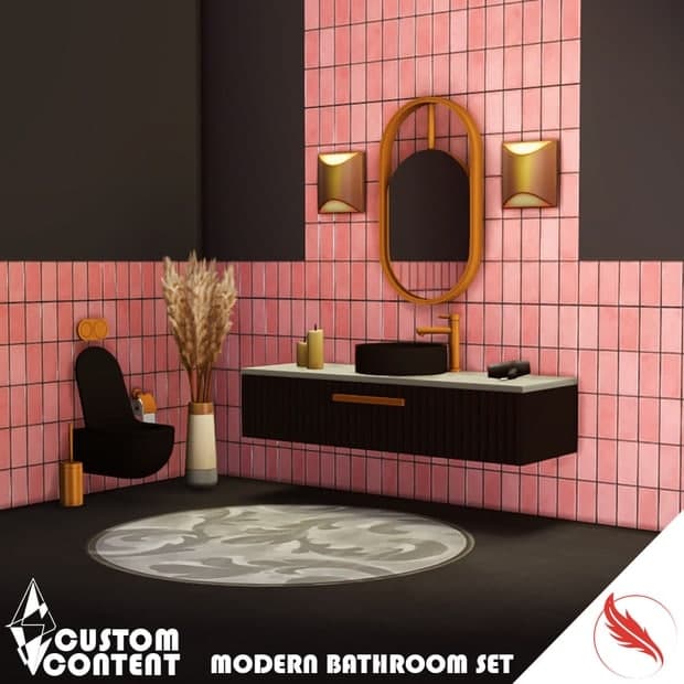 Sims 4 Modern Bathroom Set