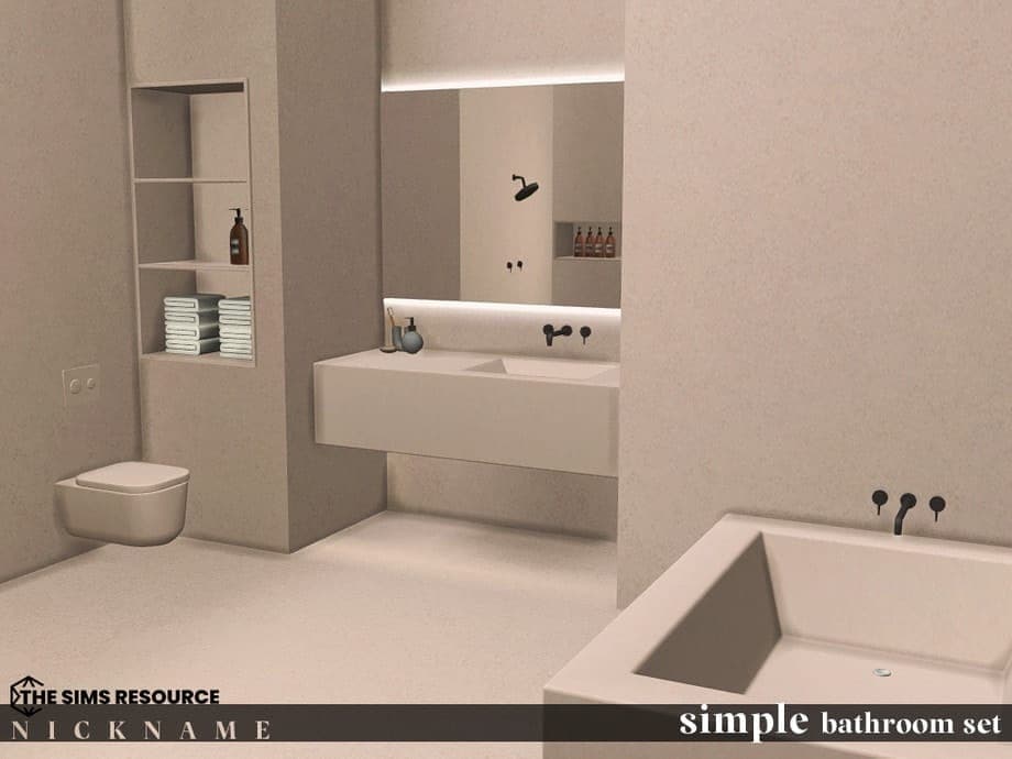 Simple Bathroom Set