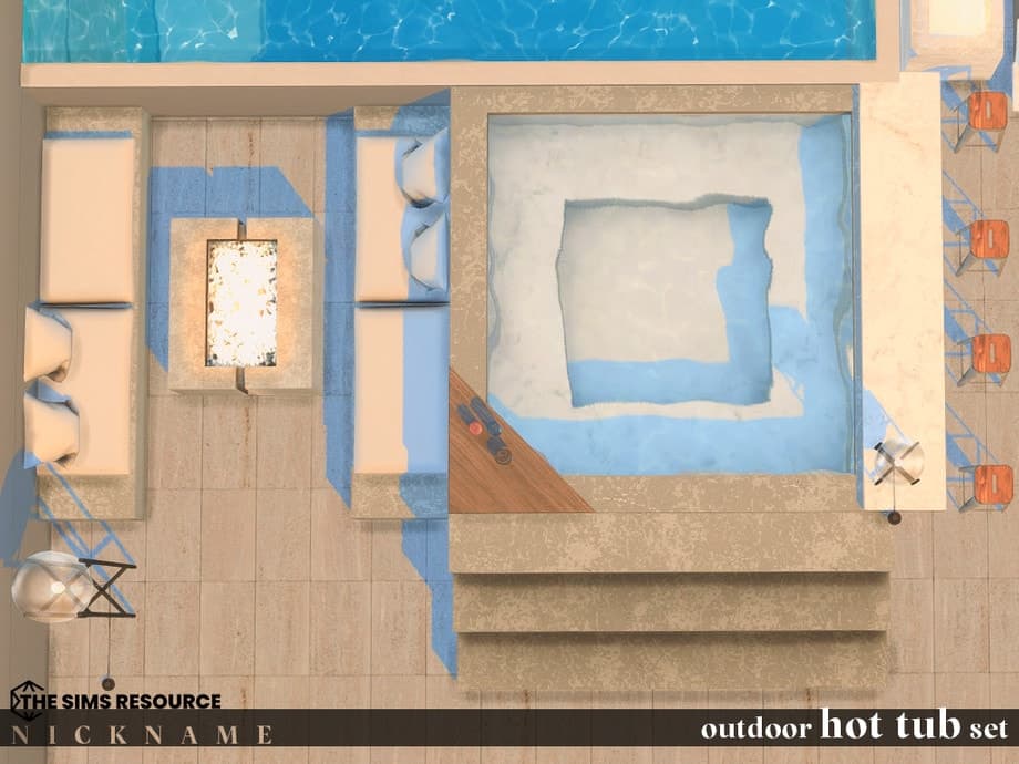 Outdoor Hot Tub Set