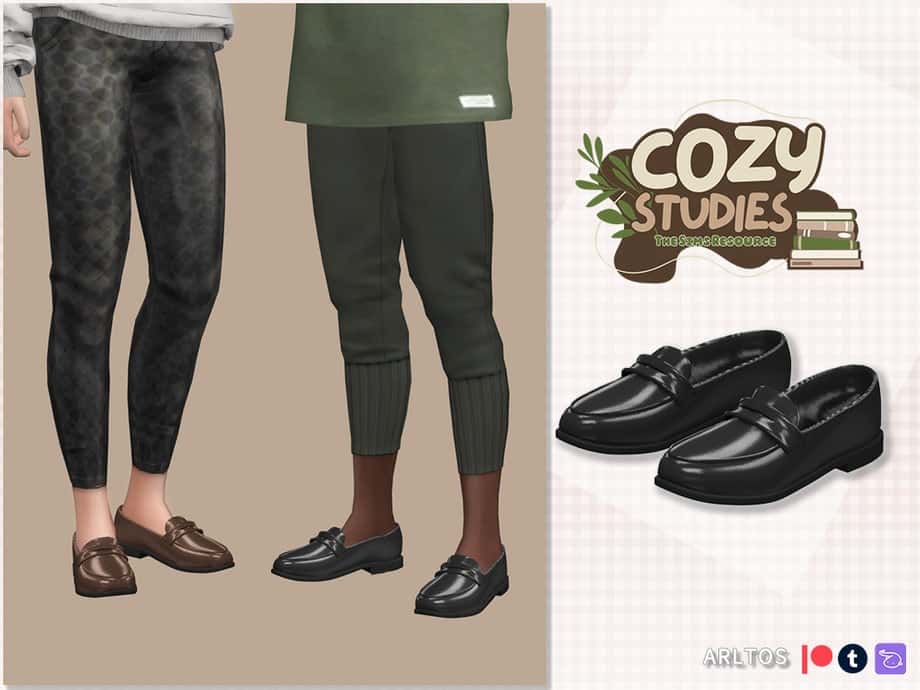 Cozy Studies Glossy Uniform Shoes Male