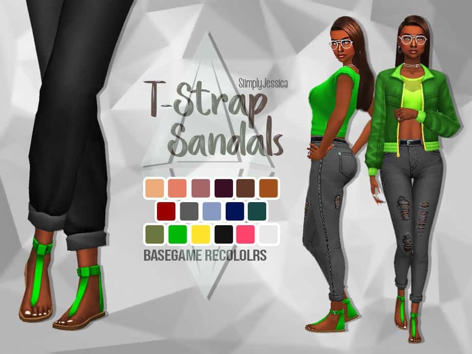 T-strap Summer Sandel