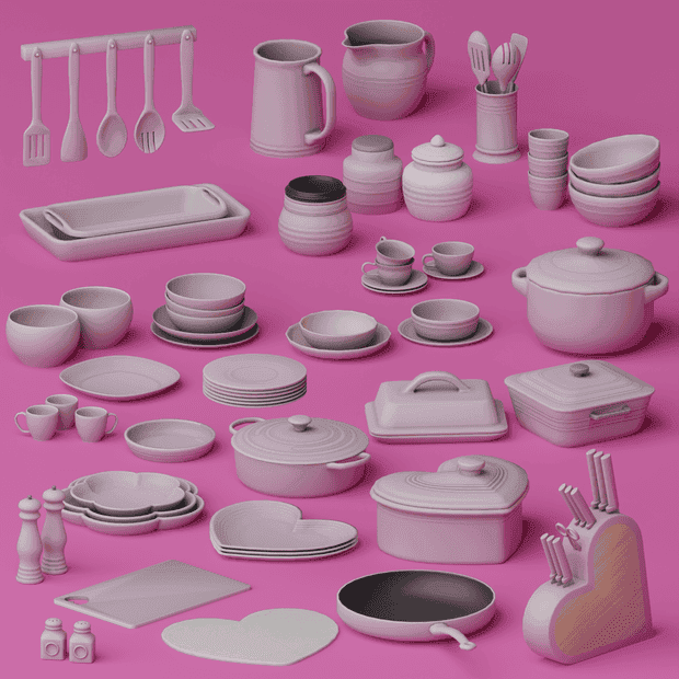 Sweet And Stylish Kitchen Clutter Mega Set