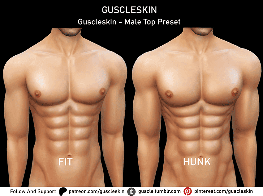 Guscle Skin Male Top Preset