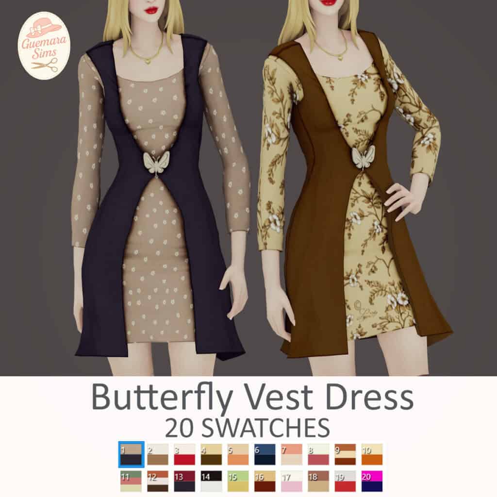 Butterfly Vest Dress