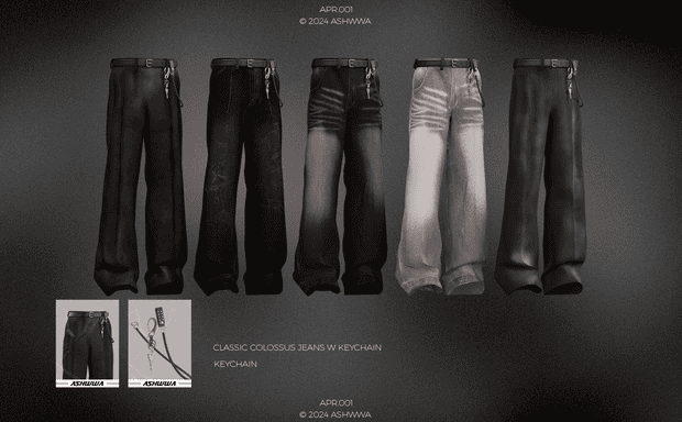 Colossus Jeans With Keychain
