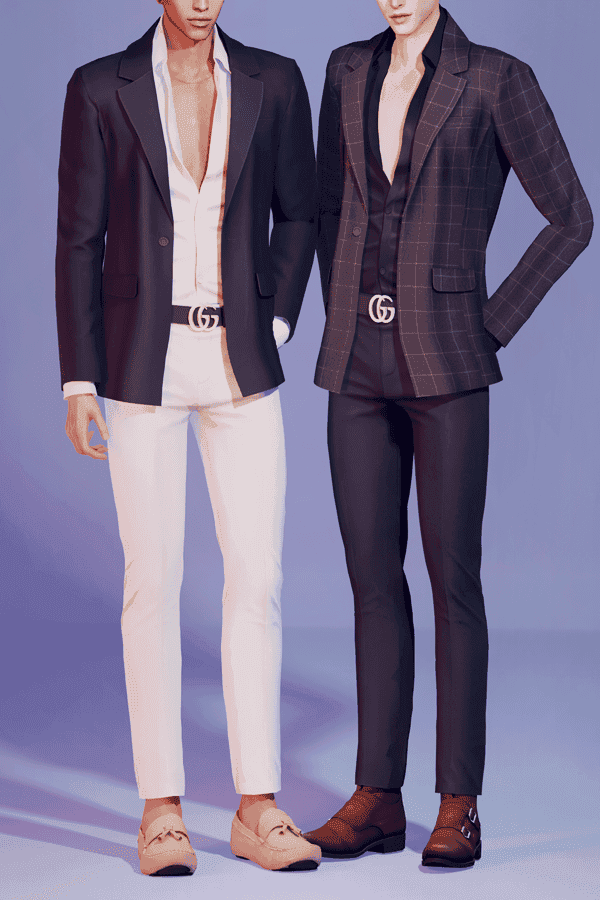 Unbuttoned Shirt With Jacket