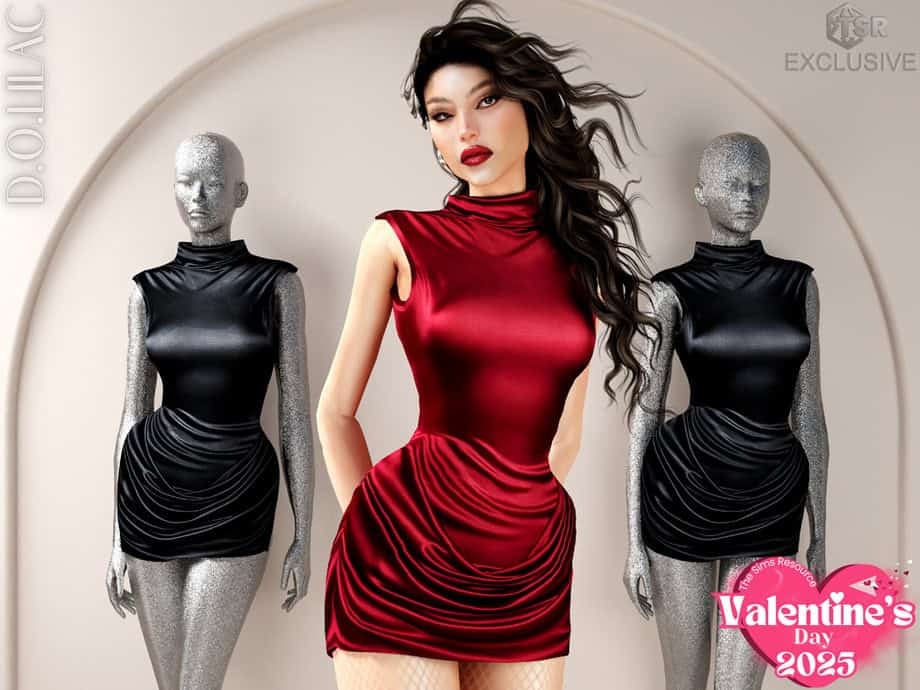 Draped Mini Dress