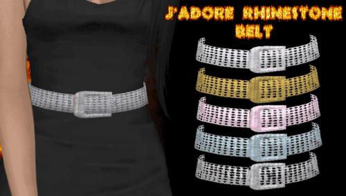 J’Adore Rhinestone Belt