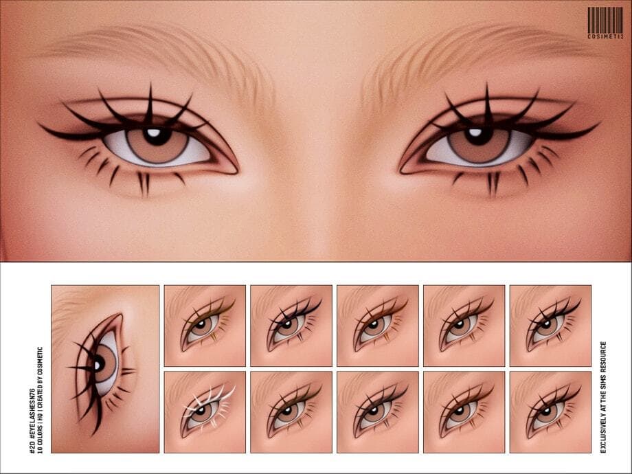 Maxis Match 2D Eyelashes N76