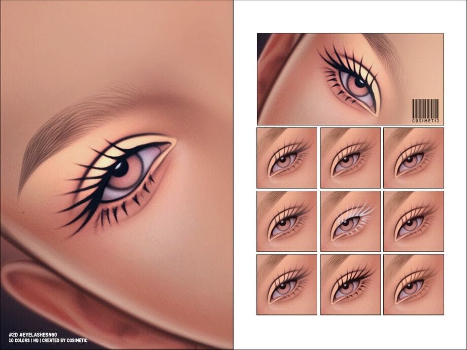 Maxis Match 2D Eyelashes N60