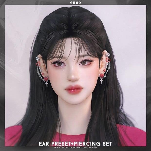 Heart Piercing Set
