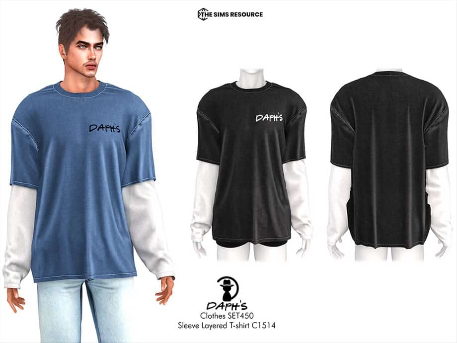 Sleeve Layered T-shirt