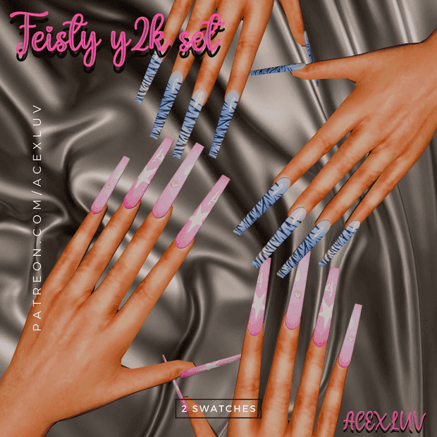 Feisty Y2K Nails