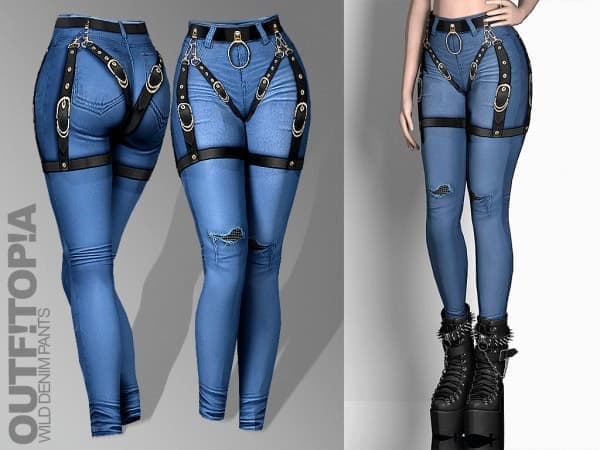 Wild Denim Pants