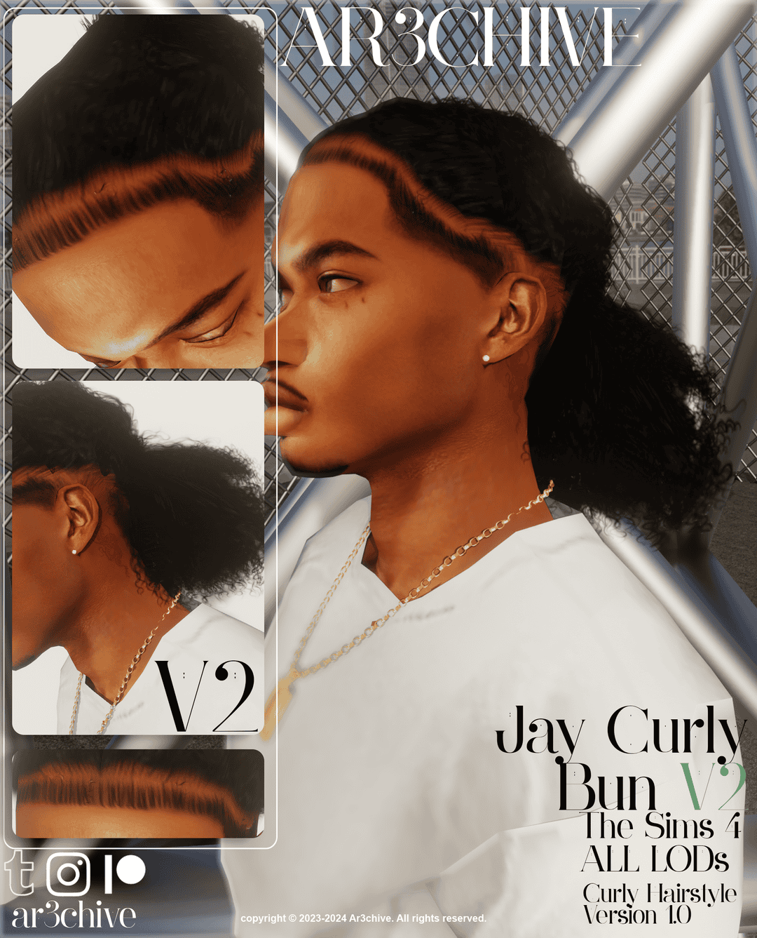 Jay Curly Bun V2