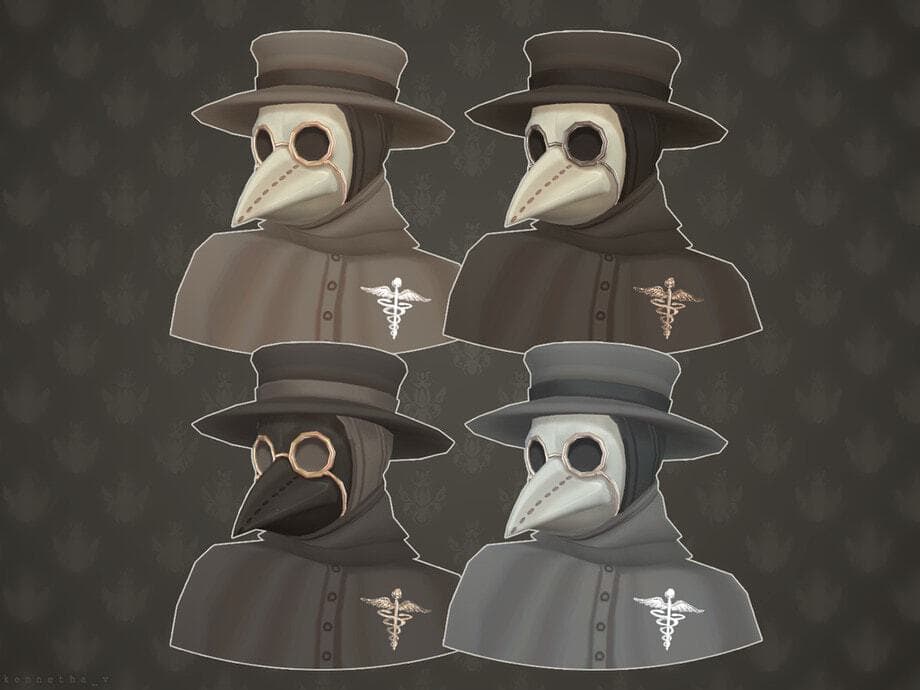 Medieval Plague Doctor Mask