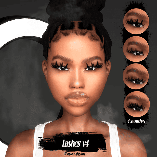 Lashes V4 - Sims 4 CC | MustHaveMods