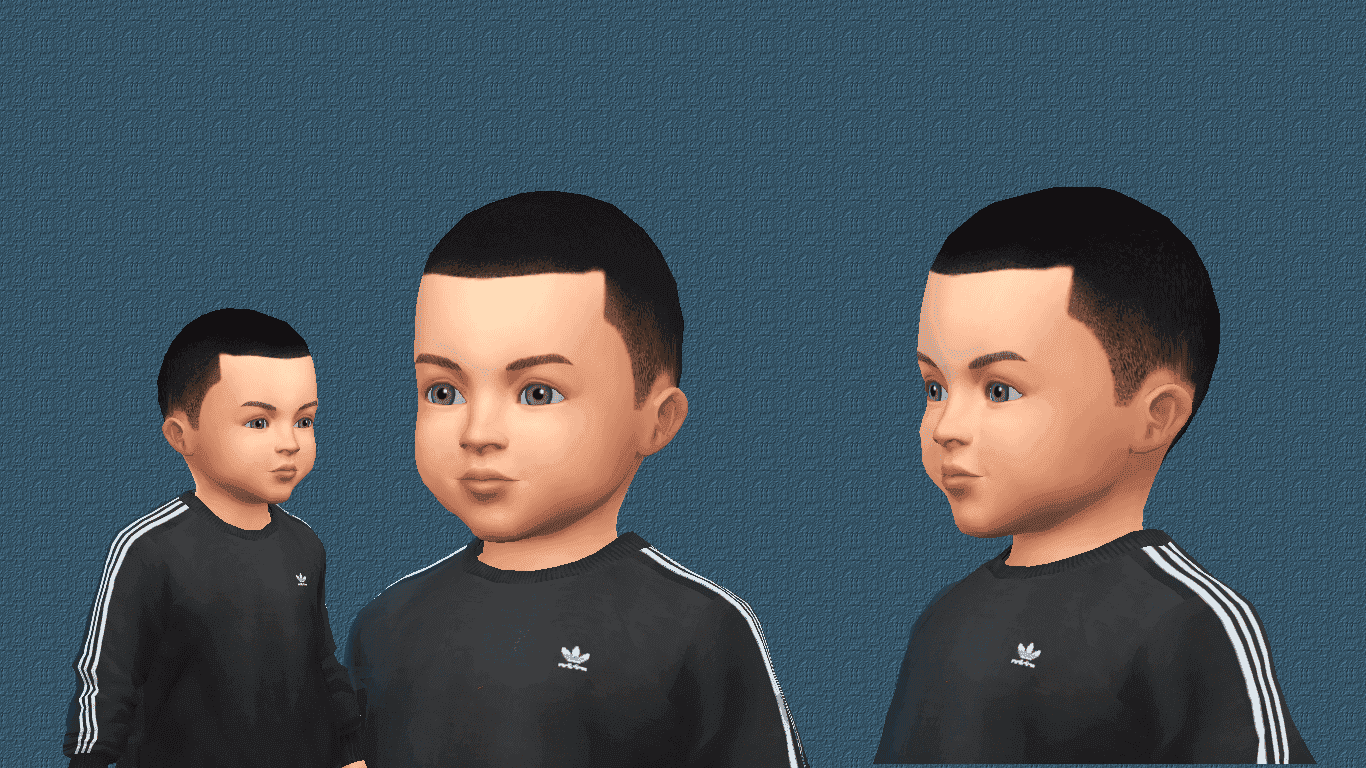 Toddlers Very Short Hair 1.1