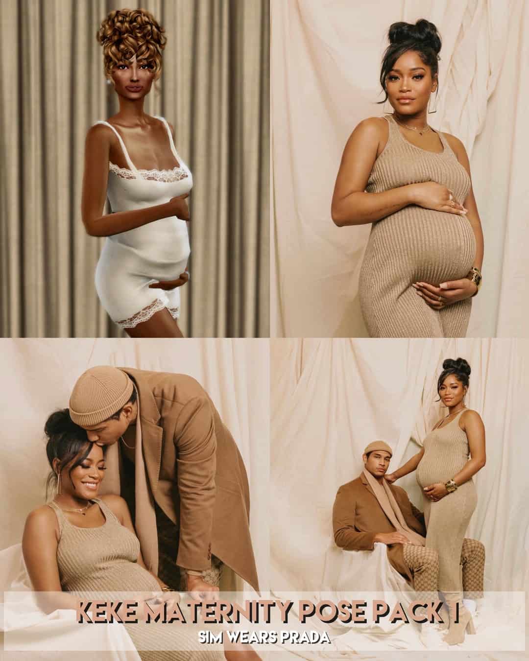 Keke Maternity Pose Set1