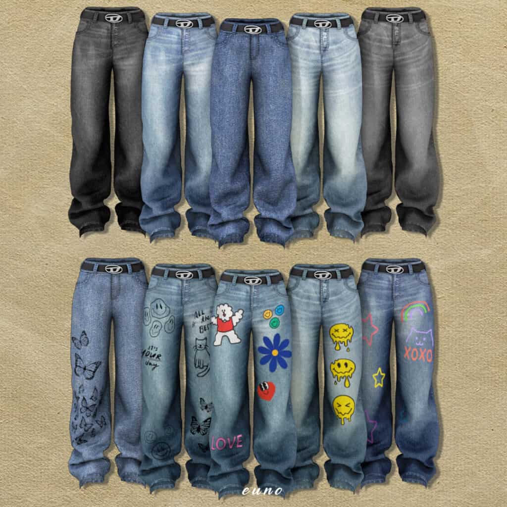Y2K Wide Jeans