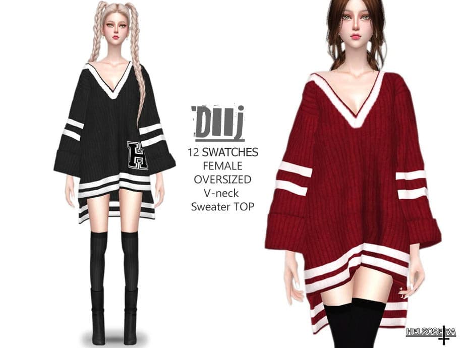 Oversized Sweater Top